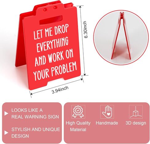 Document It or It Didn't Happen Mini Reminder Sign, Cool Cubicle Decorations for HR Coworker Colleagues Nurse in Saudi Arabia
