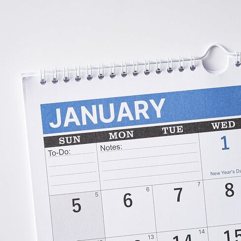 2024-2025 Wall Calendar - 3-Month Wall Calendar Display (Folded in a Month), April 2024 - July 2025, 11" x 26", 3 Month Calendar - Haze Blue in Saudi Arabia