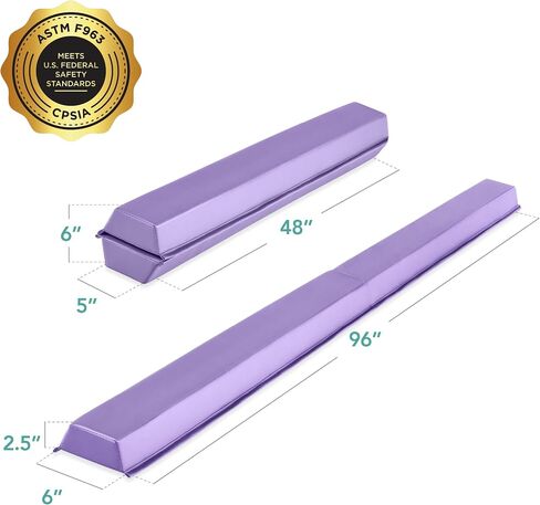 Best Choice Products 8ft Folding Medium-Density Foam Floor Balance Beam for Gymnastic and Tumbling in Saudi Arabia