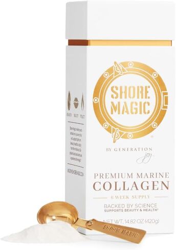 Premium Marine Collagen Powder with Type I II III and IV Hydrolyzed Peptides for Women and Men Sourced from Wild Fish, Certified Halal and Kosher Unflavored - 30 Day Supply, 300g Canister in Saudi Arabia