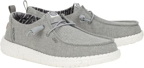 Hey Dude Wendy Chambray Grey Size 7, Women’s Shoes, Women’s Slip-on Loafers, Comfortable & Light-Weight in Saudi Arabia