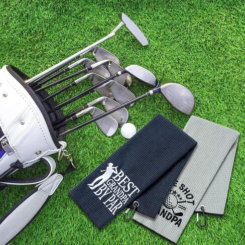 R HORSE 2Pcs Funny Golf Towel Gifts for Women, Embroidered Pink White Golf Towel for Golf Bags with Clip, Women Golf Accessories Christmas Birthday Gift for Mother Girlfriend Women Golf Fan Golfer in Kuwait