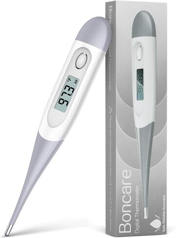 Boncare Thermometer for Adults with 10 Seconds Fast Reading, Digital Oral Thermometer for Fever (Clear Blue) in Saudi Arabia