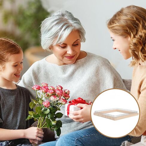 حياكة خشبية، حرفة يدوية، أداة لوحة الحياكة، للمبتدئين في النسيج DIY للبالغين والأطفال (10 * 10 سم) in Kuwait