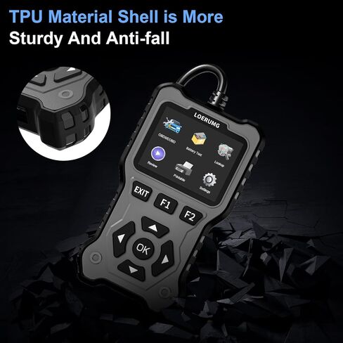 OBD2 Scanner Diagnostic Tool, Enhanced Check Engine Code Reader, Car OBDII/EOBD Scanner with Fault Code Reset & I/M Readiness Auto Engine Light Diagnostic Scan Tool for Vehicles After 1996. in Saudi Arabia