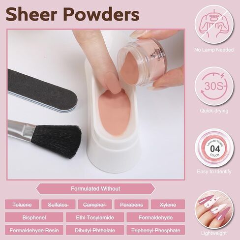 Lavender Violets Nail Files and Buffer Set Professional Manicure Pendicure Tools Kit with Dip Powder Tray, Dipping Nail Brush, Buffer Block and Nails File J780 in Kuwait