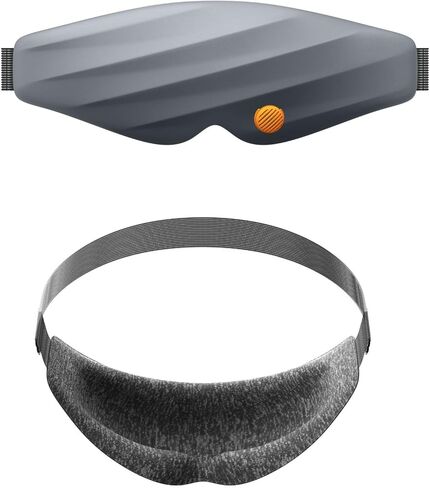 Eye Massager, Bluetooth Music Heated Massager for Migraines, Relax and Reduce Eye Strain Dark Circles Eye Bags Dry Eye Improve Sleep, Massage with adjustable levels,Ideal Gifts for Women Medium (Grey) in Saudi Arabia