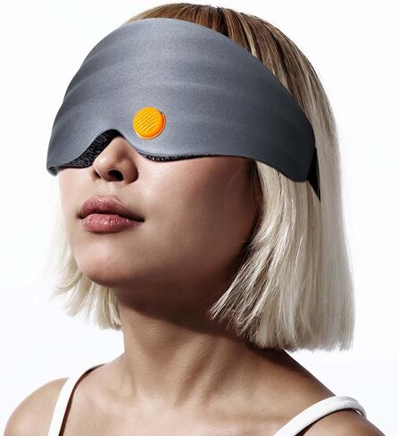 Eye Massager, Bluetooth Music Heated Massager for Migraines, Relax and Reduce Eye Strain Dark Circles Eye Bags Dry Eye Improve Sleep, Massage with adjustable levels,Ideal Gifts for Women Medium (Grey) in Saudi Arabia