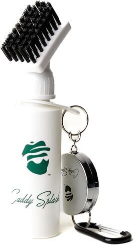 Caddy Splash Premium Golf Club Cleaner with Water - Heavy Duty Retractable Clip- Squeeze Bottle for Easy Cleaning with Nylon Bristles- Holds 4 Oz Water - Golf Accessories- USA Company (Blue) in Saudi Arabia