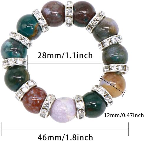 Napkin Rings Set of 4, Gemstone Beads Boho Napkins Ring Holder for Dinner Table Decoration Napkins Rings (Amazonite Stone) in Saudi Arabia