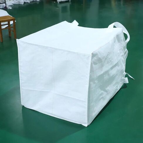 1 PACK FIBC Bulk Bag, One Ton Bag, 35"L X 35"W X 43"H, 2200lbs Swl, Duffle Top Flat Bottom, Woven Polypropylene Bags, Four Loop Fibc Big Bag,flat Bottom With Large Opening Bulk Bags in Saudi Arabia