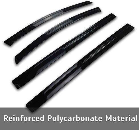 4PS Side Car Window Visor Rain Guards Vent Deflectors Fits for Jeep Cherokee 2014-2023 Rain Shields Window Visor Window Deflectors (Polycarbonate) in Kuwait