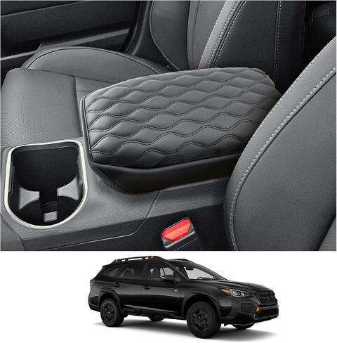 CDEFG for 2024 2025 Chevy Blazer EV Center Console Cover for 2024 2025 Chevrolet Blazer EV LT/RS Accessories Armrest Cover 2024 2025 Blazer EV Middle Console Pad Arm Rest Cushion (Black Leather) in Kuwait