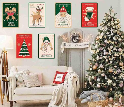 7 Pcs Vintage Metal Tin Signs Retro Garage Signs For Men Wall Decorations Old Car Shop Posters Oil And Gas Station Sign Man Cave Decor 8×12 Inch（7pcs） in Saudi Arabia