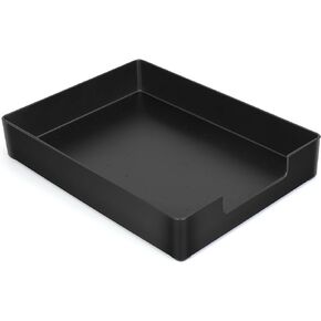 Letter-Size Tray, 2PCS Plastic Stackable A4 Paper Tray, Desk Drawer Organizer, Multi-use Large Storage Basket for Office Home Supplies,13 x 9.6 inch