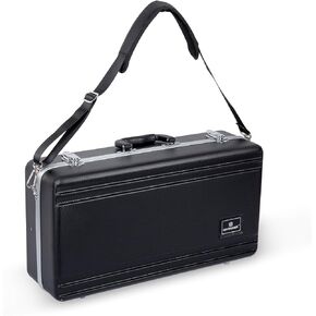 Crossrock Contoured ABS Molded Alto Saxophone Case with Single Strap-Black(CRA861ASBK)