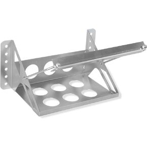 Universal Bolt-On Battery Tray Bracket, Lightweight Steel Black Universal Battery Relocation Kit Mounting Box, Battery Box for Boat, Drag Racing, 10.6x7x7.5 Car or Marine Battery