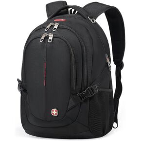 CROSSGEAR Laptop Backpack Water-resistant Bookbag Work Business Daily BackPacks Utility Travel carry on Computer Bag Commuter Office Carrying Case Fits 15.6"Laptop, Airline Approved Bag for Men