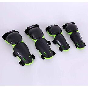 Kids Dirt Bike Knee Elbow Pads Shin Guards Youths Protective Gear Set 4 pcs