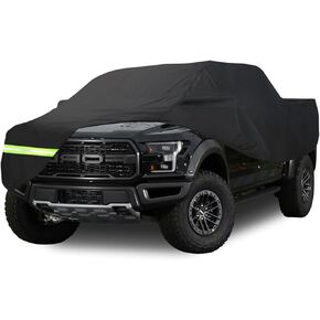 Yixin Waterproof Car Covers for Ford F150 F250 F350 Raptor Pickup Truck Super Crew Cab 5FT- 8FT Long Bed Box Truck 190T Covers Customer Fit 100% Waterproof Windproof Strap & Double Door Zipper