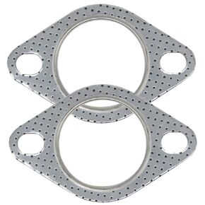 YSIL 2PCS Exhaust Flange Gaskets 2.5" 2-Bolt Exhaust Manifold Gasket Replacement Car Exhaust Gasket Car Accessories OEM#120-06310-0002