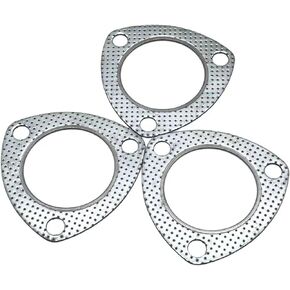 3 Inch Flange Gasket,Car Accessories High Temp Exhaust Gasket with stainless steel Fire Ring,Exhaust Gasket Replacement,Header Gasket,Exhaust Pipe Gasket,Exhaust Flange Gasket,3PCS