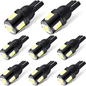 906 LED Bulbs 5630 LED T10 Base Marine Boat Light Bulb Replacement Light Bulb All-Round Light Mast Light Anchor Light Navigation Lights for Kayak Sailboat Pontoon Boat DC12V White (4)