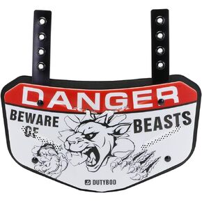 Football Back Plate-Rear Protector Lower Back Pads for Football Players Football Back Plates with Vents Back Flaps Low Back Pad Protection for Youth & Adult