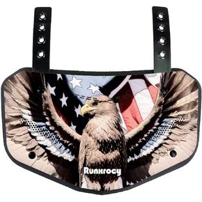 Runxrocy Football Back Plate Adult Back Protect Pads Football Player Rear Protective Pads Eagle