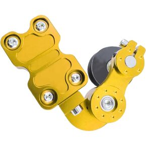 Chain Tensioner Adjuster Universal Aluminum Chain Automatic Regulator for Motorcycle Motocross Dirt Pit Bike ATV (Gold)
