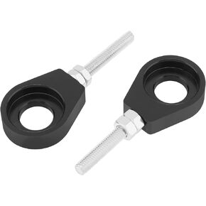 Windance 2pcs 15mm سلسلة دراجة نارية تمتد الضابط، سلسلة الألومنيوم الموتر يصلح لهوندا / XR CRF 50 70 KLX110 / 50cc - 160cc الترابية حفرة الدراجة (أسود)