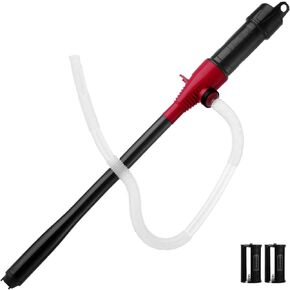 BOYISEN Battery Operated Liquid Transfer Pump - Electric Water Fuel Transfer Pump for Gasoline Diesel Oil, 2.2 Gallons per Min, Battery Power Siphon Pump