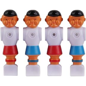 2 Red and 2 Blue Old Style Foosball Men 4 Players w/Ears Fits 5/8 inch Rods