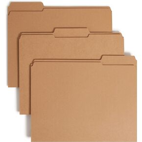 Smead Fastener File Folder, 2 Fasteners, Reinforced Straight-Cut Tab, Letter Size, Kraft, 50 per Box (14813), Brown