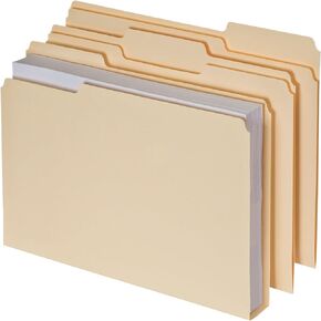 Pendaflex Double Stuff File Folders, Letter Size, Manila, 50 per Box (54459EE)