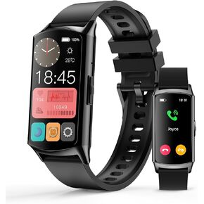 Smart Watch Fitness Tracker (Answer/Make Calls), 1.58" AMOLED Display, 24/7 Heart Rate Blood Oxygen Blood Pressure Sleep Monitor, 114+ Sports Modes Waterproof Smartwatch for Android iPhone Women Men