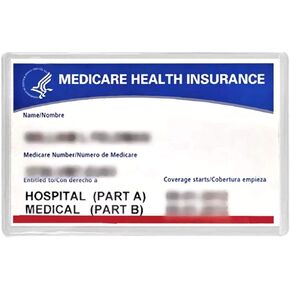 5 New Medicare Card Holders Protector Sleeves Clear 6mil