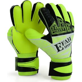 EFAH SPORTS Soccer Goalkeeper Gloves for Kids Boys Children Youth Football Goalie Gloves with Fingersave and Double Wrist Grips in Kuwait