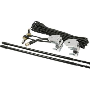 RoadPro RPPS-23KB Platinum Series Black 3 Foot 1000 Watt Dual Mirror Mount CB Antenna Kit