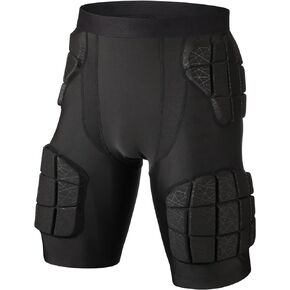 5-Pad Football Compression Girdle/Shorts, Football Padded Shorts, Football Girdle Hip and Thigh Protector