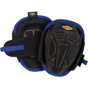 QEP F3 Stabilizer Knee Pads with Memory Foam, Gel Cushion, Neoprene Fabric Liner and Pen Storage, Black (79642)
