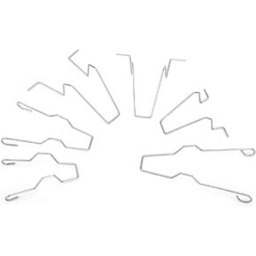 KIMISS 6Pcs Bulb Retaining Spring Clips, Bulb Headlight Clip Low Beam Bulb Holder Universal 5ZHSFULLKIT Car Headlight Clamp Headlamp Dip Dipped Beam Bulb Hoder for H1/H3/H4/H7