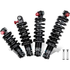 JFOYH Coil+Oil Shock Absorber Adjustable Damping Hydraulic Rear Shocks For MTB/E-Bike/Scoters, 125MM/150MM/165MM/190MM 550LBS/1000LBS/1500LBS