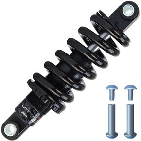 Mountain Bike Rear Shock Absorber Bicycle Rear Biliary Spring Shock,Coil Spring Black，125mm (4.9") 165mm(6.3") 190(7.5") 850/1000/1350Lbs