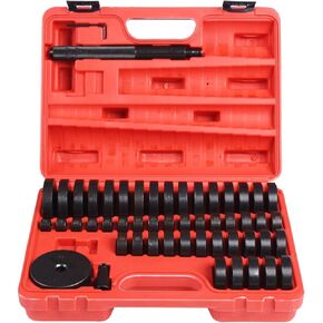 Bushing Removal Tool, Bushing Driver Set or Bushing Press Kit, 50 Piece Seal Drive Set or Interchangeable Discs for Bushing Tools Includes a Heavy-Duty Handy Case