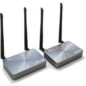 OREI Wireless HDMI Extender Transmitter & Receiver - Upto 330 Feet - Long Range - Perfect for Streaming from Laptop, PC, Cable, Netflix, YouTube, PS4 to HDTV/Projector - IR Support