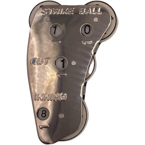 Markwort Stainless Steel 4-Dial Raised Letter Umpire Indicator, Silver