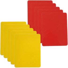 Toyvian Referee Card Set 10pcs Red Yellow Sports Soccer Referee Warning Cards for Football Soccer