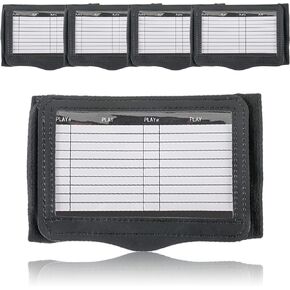 Football Wrist Coach Quarterback Play Wristbands - Pro Football Armband Playbook for Flag Football and Tackle Football