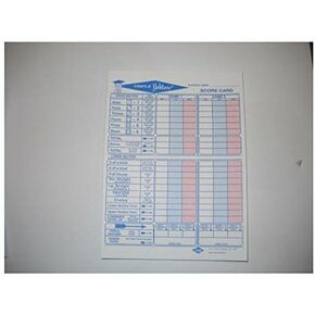 250 Triple Yahtzee Score Sheet Pad Card